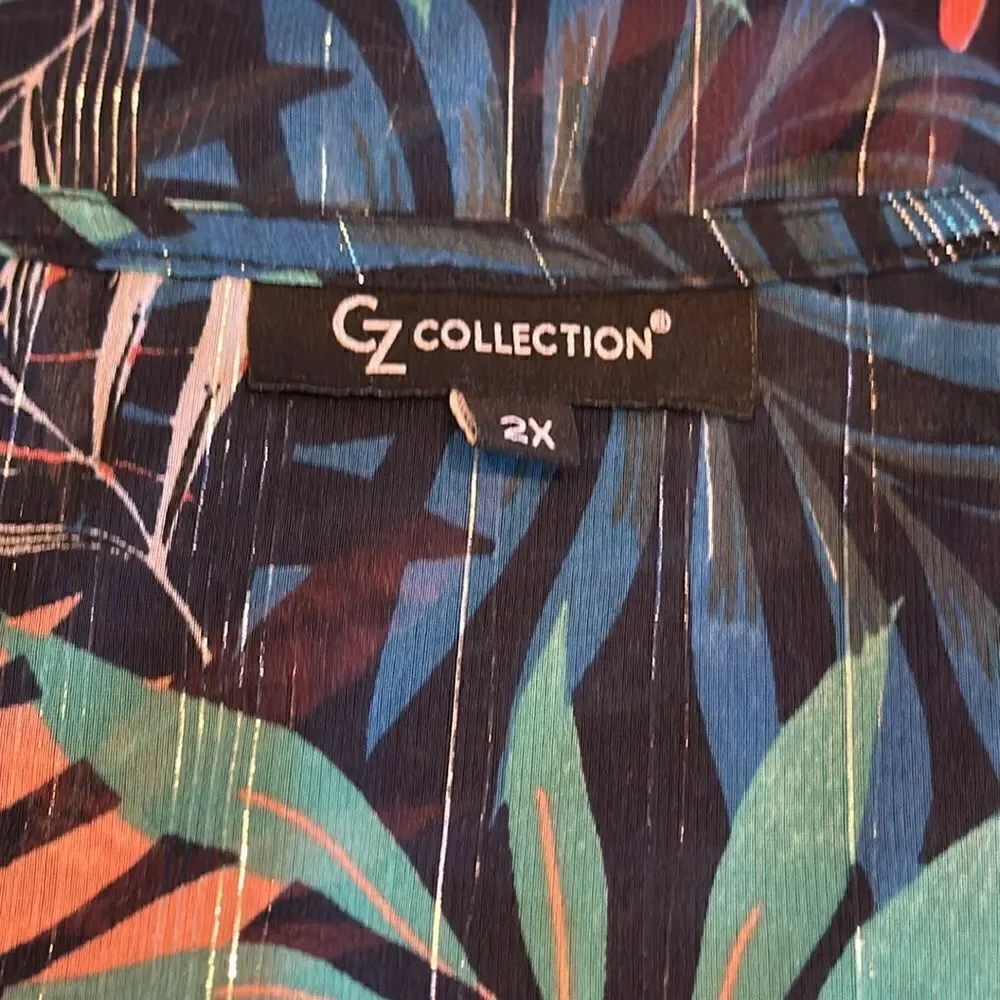 CZ Collection Women’s Gauzy Beach Cover Up Size 2XL